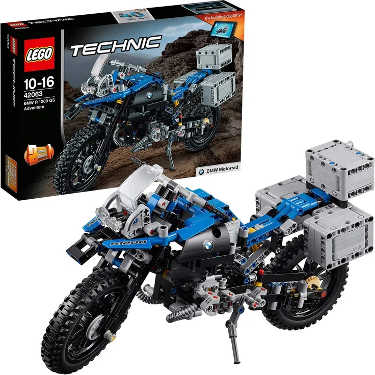 LEGO Technic 42063 - BMW R 1200 GS Adventure, Fortgeschrittenes Bauspielzeug – Bild 1