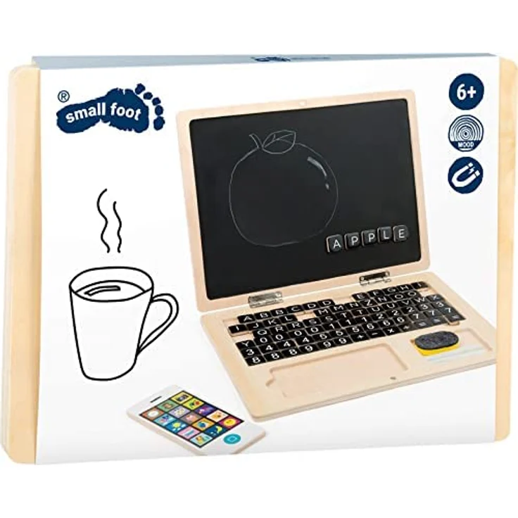 Holz-Laptop mit Magnet-Tafel - Preisvergleich – Bild 5