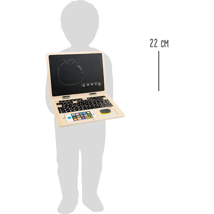Holz-Laptop mit Magnet-Tafel - Preisvergleich – Bild 6