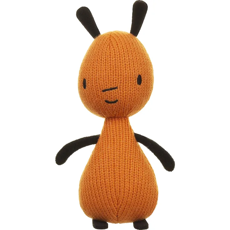 kuscheltier Flop junior 20 cm Wolle orange/schwarz