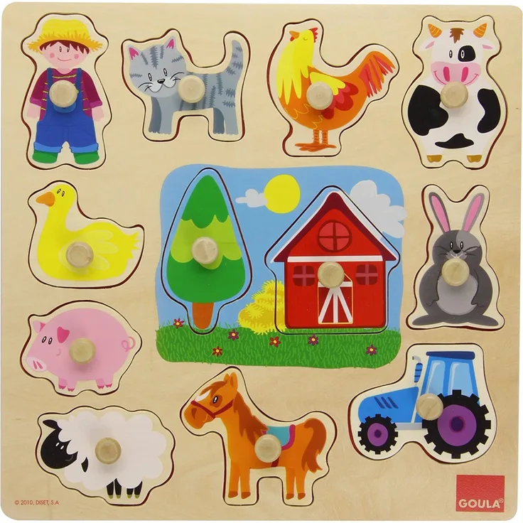 puzzle Boerderij junior Holz 12 Teile