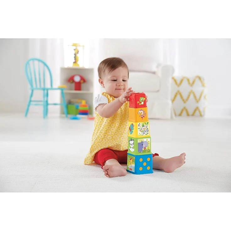 Mattel Fisher Price Bunte Stapelwürfel – Bild 5