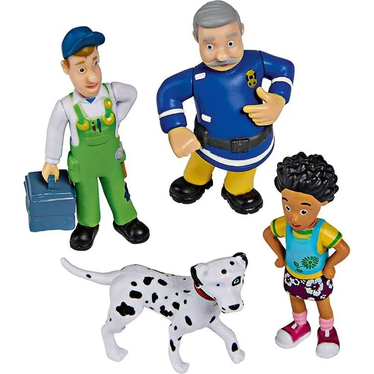 Simba 109251065 Feuerwehrmann Sam Sammelfiguren Serie 1, 4 Figuren