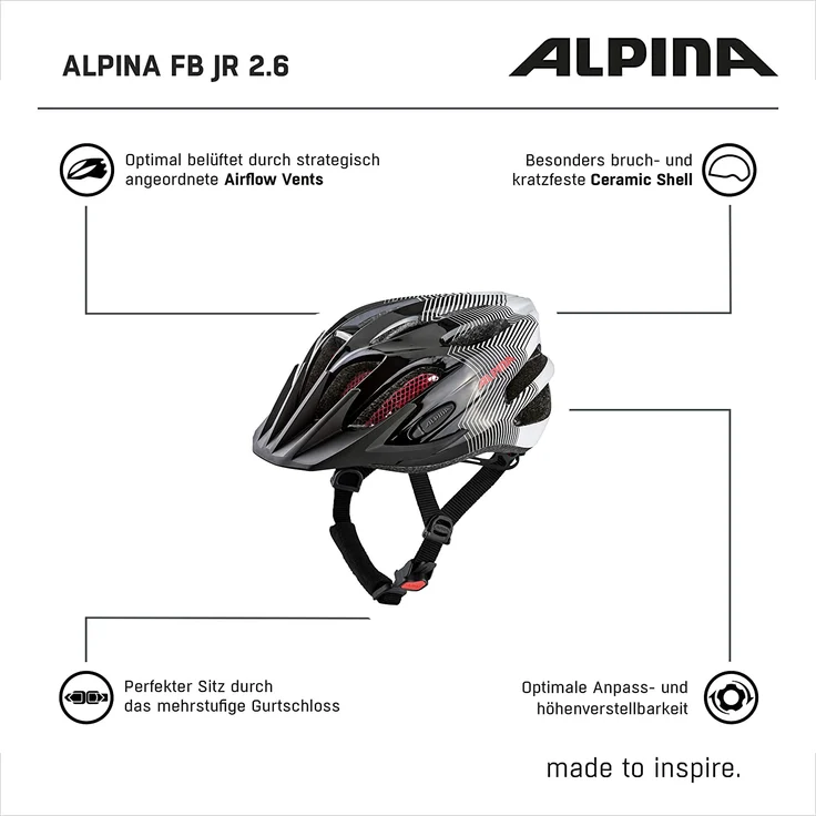 Alpina Firebird Jr. 2. 0 Fahrradhelm – Bild 5