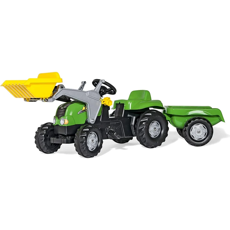Rolly Toys RollyKid-X Trettraktor mit Anhänger (mit Frontlader, Alter 2,5 – 5 Jahre, Heckkupplung) 023134 - Preisvergleich – Bild 1