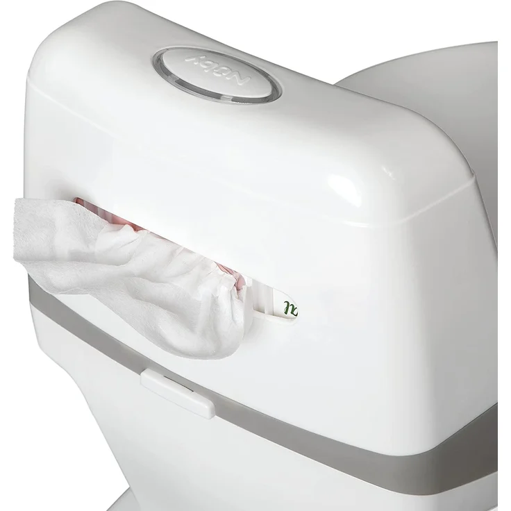 Nuby Dr. Talbot's - My Real Potty - Kinder Töpfchen mit Spülgeräusch - Toilettentrainer für Kinder - mit echtem Sound und Batterien sind im Lieferumfang enthalten - Toilette Grau und Weiß - 18+ Monate – Bild 7