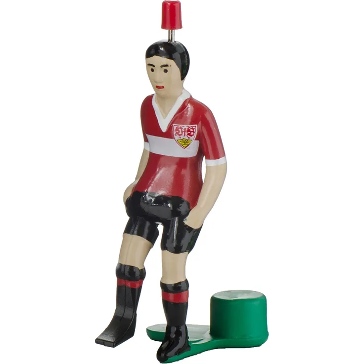 TIPP-KICK Top-Kicker VfB Stuttgart Klassik Edition I Original Spieler für Groß & Klein I Spielspaß mit der Fußball-Figur Spiel I Zubehör I Trikot Rot/Weiß