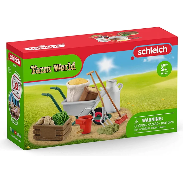 Schleich Farm World 42610 Stallpflege Zubehör – Bild 3