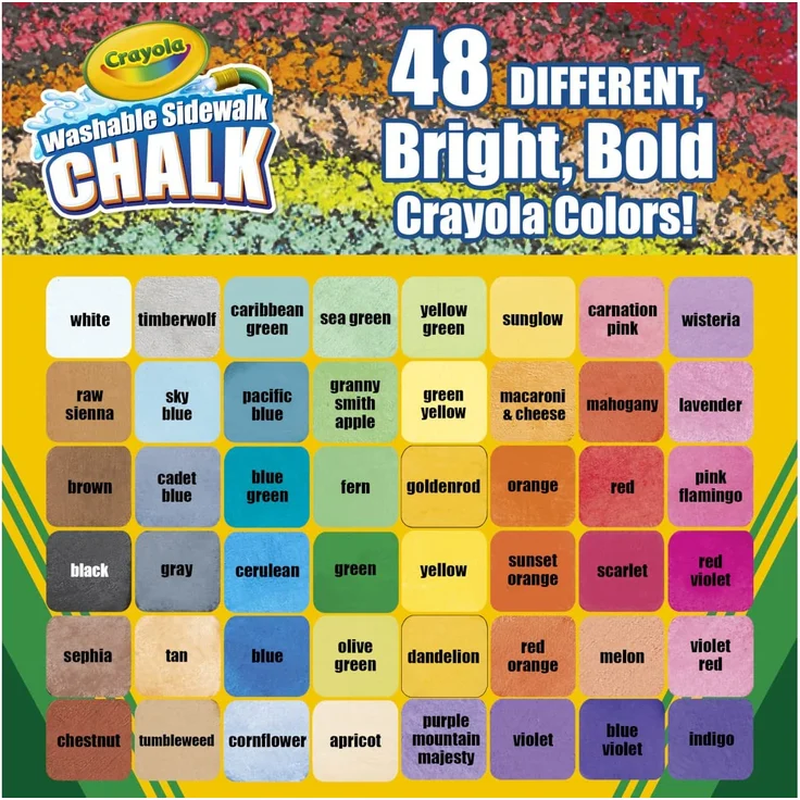 Crayola 51 2048 E 000 Straßenkreide 48 Stück – Bild 6