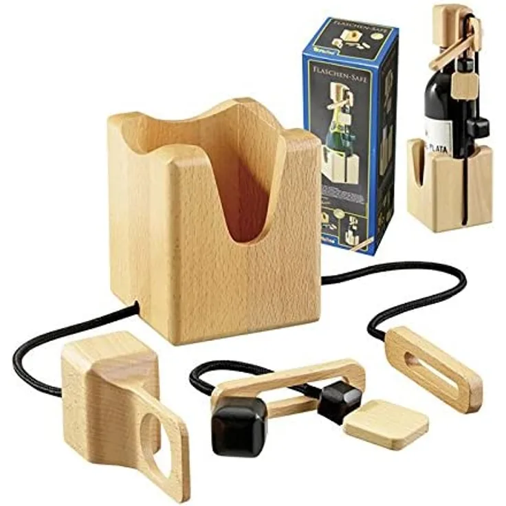 Philos 5520 - Flaschen-Safe, Knobelspiel, geeignet für Flaschen bis max. 90 mm Durchmesser