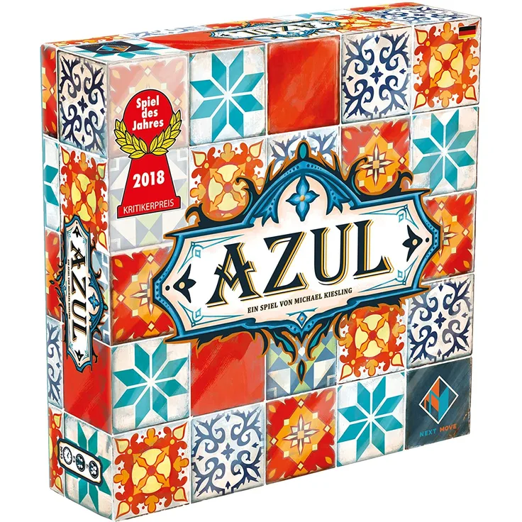 Pegasus Spiele 'Azul (Next Move Games)' Brettspiel, ab 8 Jahren, 2 - 4 Spieler, 30 - 45 min Spielzeit, Spiel des Jahres 2018