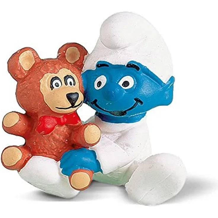 SCHLEICH 20205 - Die Schlümpfe, Baby mit Teddy