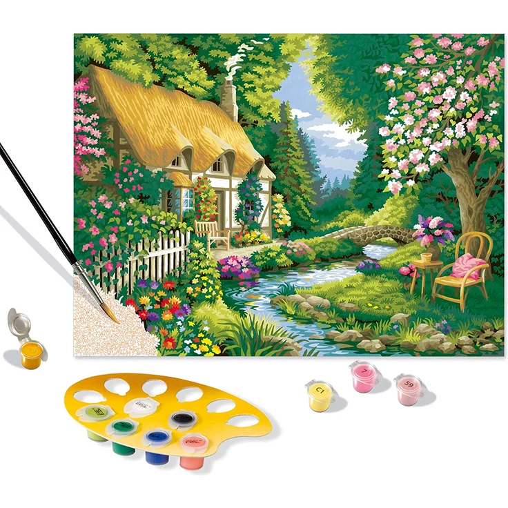 Ravensburger Malen nach Zahlen 20154 – River Cottage – ab 14 Jahren – Bild 1