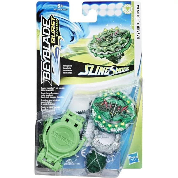 Hasbro Beyblade Burst SlingShock Starter Pack - HAZARD KERBEUS K4