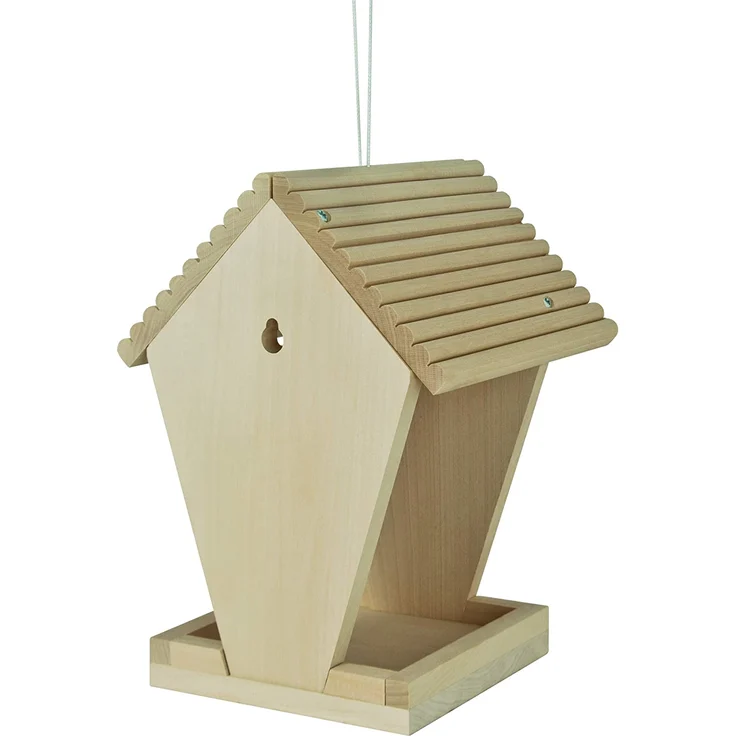 Eichhorn 100004582 Outdoor-100004582-Futterhaus aus Holz, zum Zusammenbauen und Bemalen, inkl. Pinsel und Farben, 14x14x24cm Lindenholz, DIY, Bunt – Bild 11