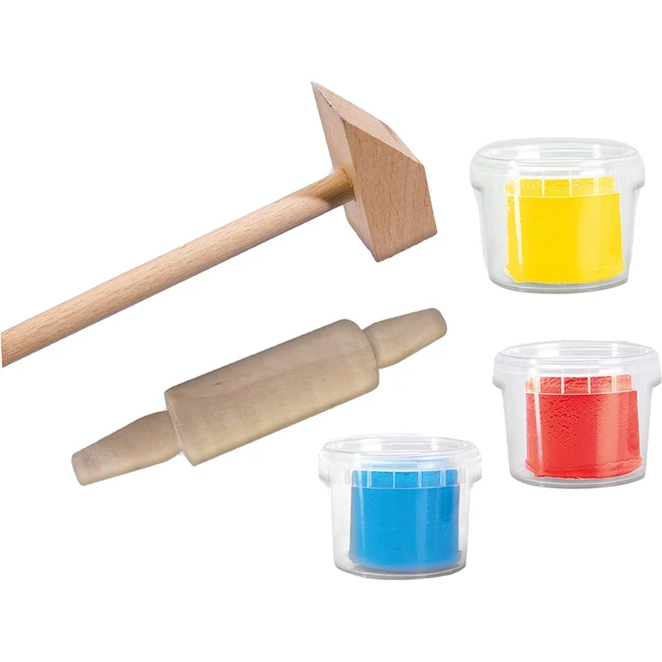ton mit Werkzeugen 3 x 90 Gramm mehrfarbig – Bild 6