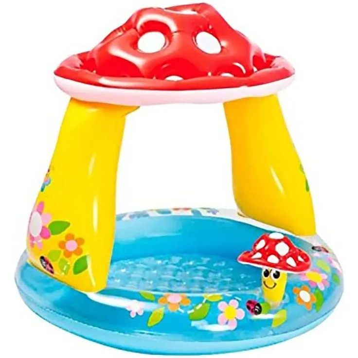 Intex 57114NP - Bad Babypilz Planschbecken, Mehrfarbig, 102 x 89 cm