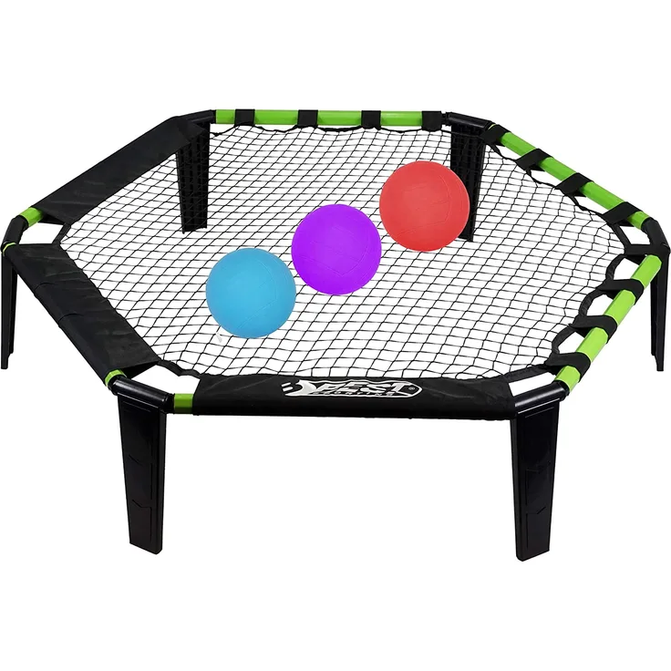 Best Sporting Schmetterball Set Outdoor I Roundnet Set mit 3 Bällen + Tasche, Pumpe und Anleitung