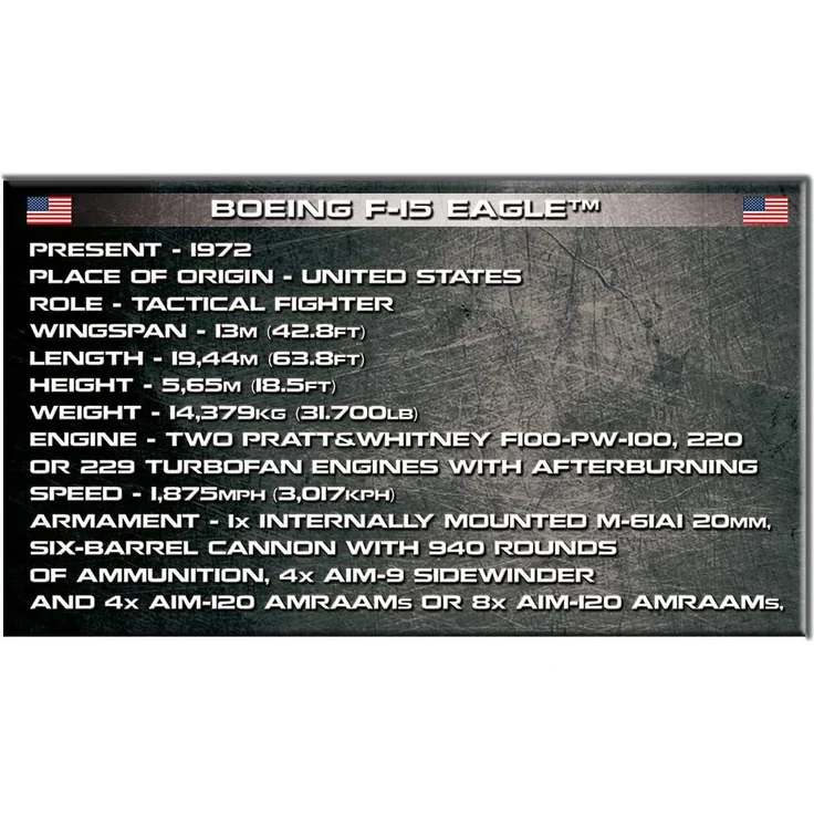 Cobi COBI 5803 Armed Forces F-15 Eagle 640 bricks – Bild 9