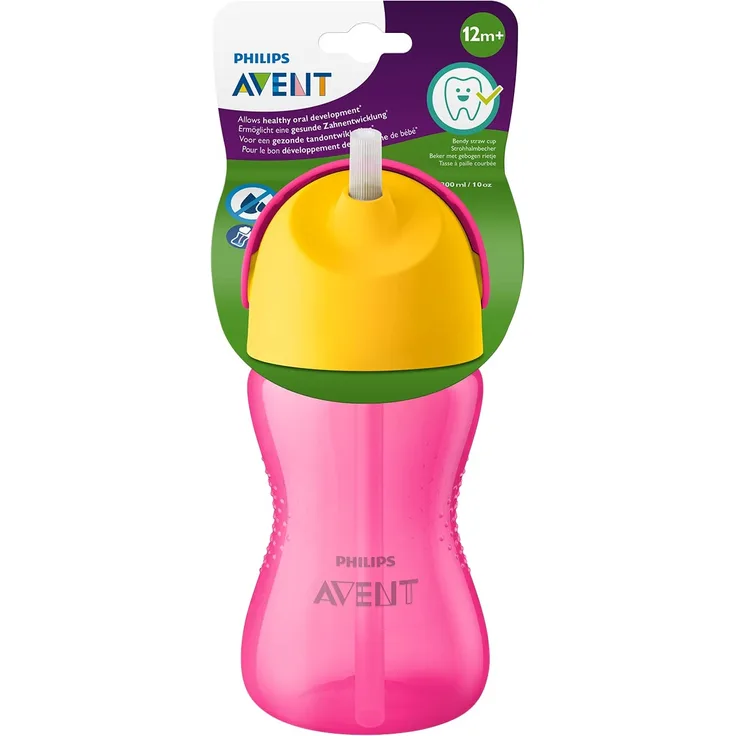 Philips Avent - Trinkbecher – Rosa und Gelb – 300 ml
