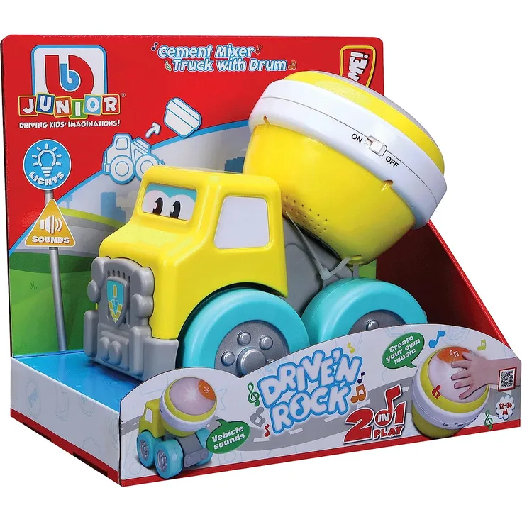 BB Junior Drive'N Rock Cement mixer truck