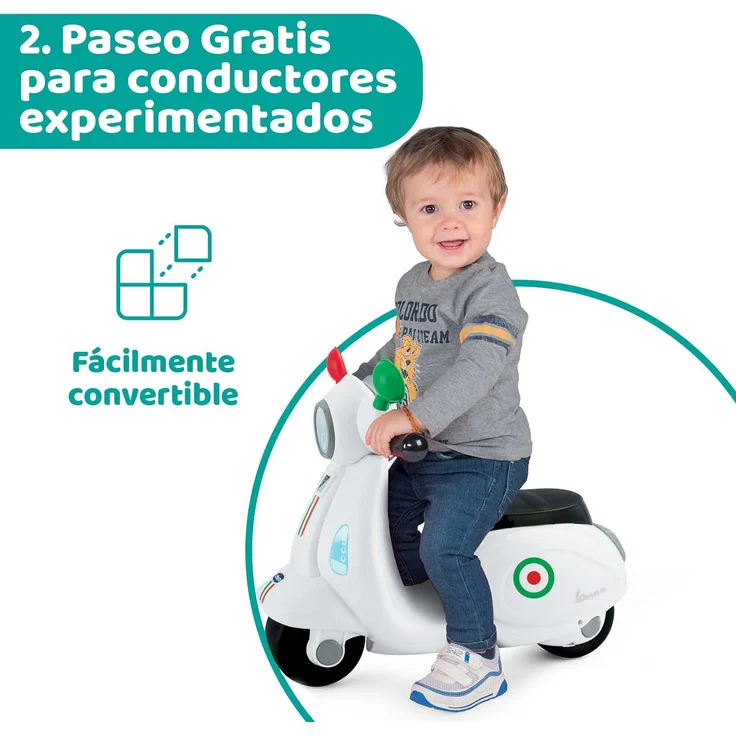 Chicco läufer Vespa Primavera Italien Junior 55 x 45 cm weiss – Bild 4