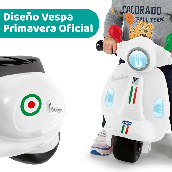 Chicco läufer Vespa Primavera Italien Junior 55 x 45 cm weiss – Bild 7