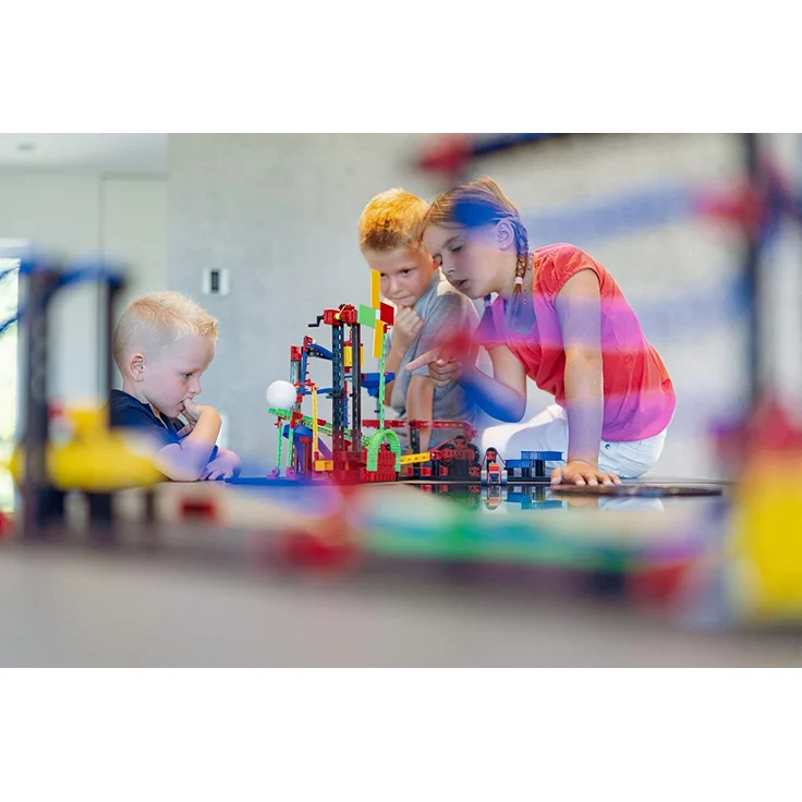 fischertechnik Funny Machines Kettenreaktion Spiel für Kinder ab 7 Jahren - 3 actionreiche Modelle sorgen für noch mehr Spielspaß in den Kinderzimmern - inklusive fischertechnik Gauß-Kanone – Bild 10