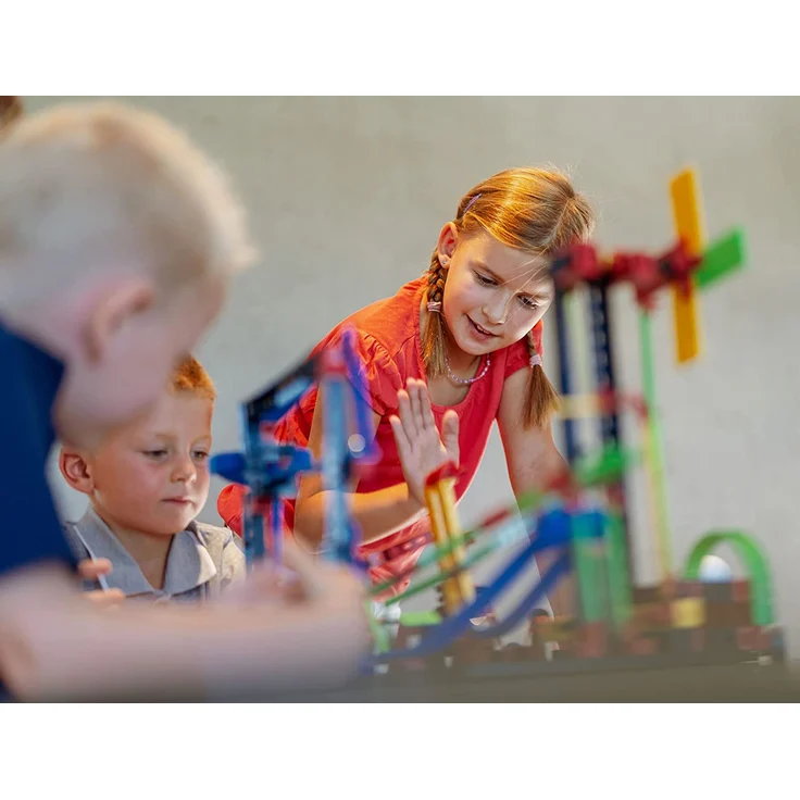 fischertechnik Funny Machines Kettenreaktion Spiel für Kinder ab 7 Jahren - 3 actionreiche Modelle sorgen für noch mehr Spielspaß in den Kinderzimmern - inklusive fischertechnik Gauß-Kanone – Bild 11