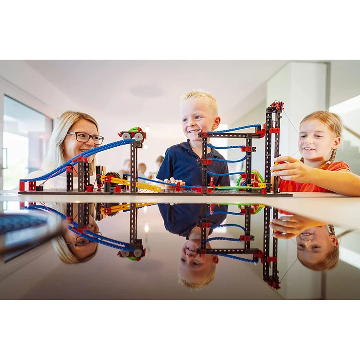 fischertechnik Funny Machines Kettenreaktion Spiel für Kinder ab 7 Jahren - 3 actionreiche Modelle sorgen für noch mehr Spielspaß in den Kinderzimmern - inklusive fischertechnik Gauß-Kanone – Bild 6