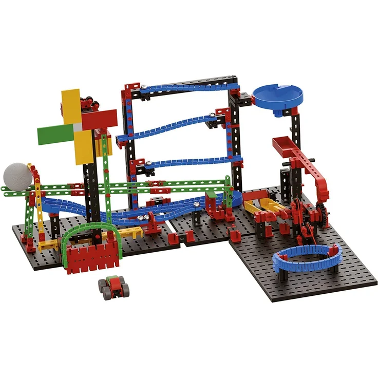 fischertechnik Funny Machines Kettenreaktion Spiel für Kinder ab 7 Jahren - 3 actionreiche Modelle sorgen für noch mehr Spielspaß in den Kinderzimmern - inklusive fischertechnik Gauß-Kanone – Bild 2
