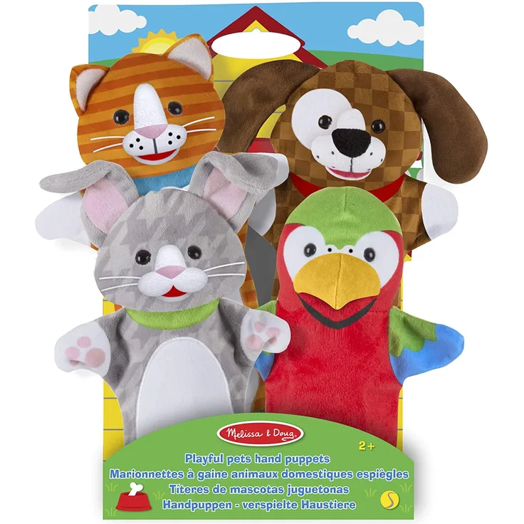 Melissa & Doug Handpuppen Verspielte Haustiere
