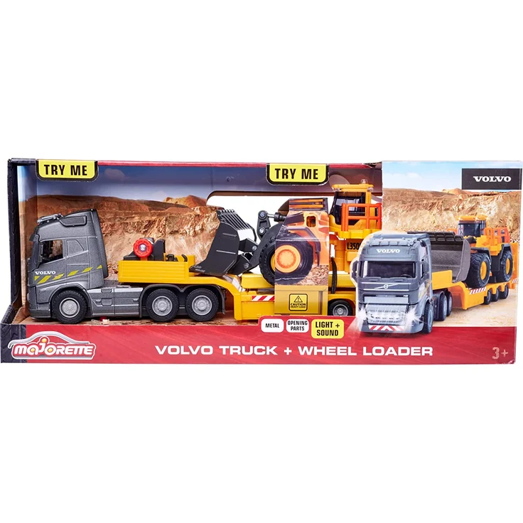 Dickie Toys Volvo Truck + Wheel Loader – Bild 7