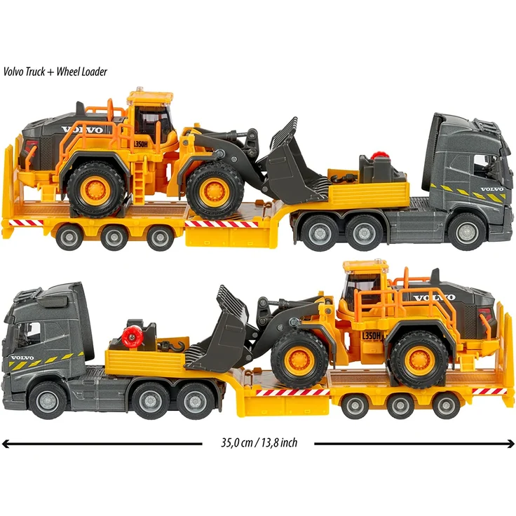 Dickie Toys Volvo Truck + Wheel Loader – Bild 3