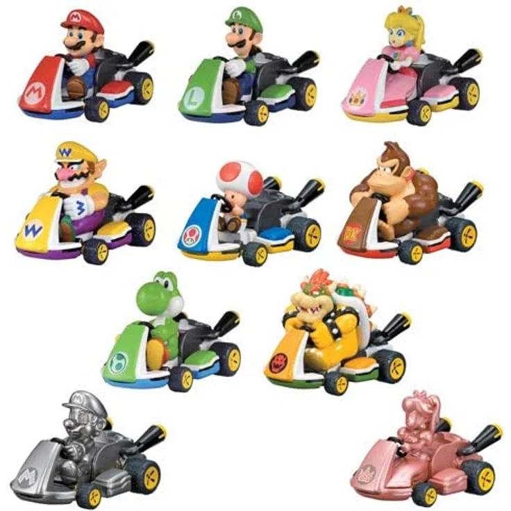 Mario Kart Rückzug-Autos Mystery Pack, 1 Stück, zufällige Auswahl – Bild 1