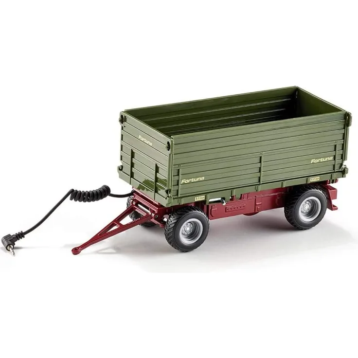 Siku 6781, Zweiseitenkipper Anhänger, 1:32, Ferngesteuert, Für Siku Control Fahrzeuge mit Anhängerkupplung, Metall/Kunststoff, Grün