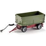 Siku 6781, Zweiseitenkipper Anhänger, 1:32, Ferngesteuert, Für Siku Control Fahrzeuge mit Anhängerkupplung, Metall/Kunststoff, Grün