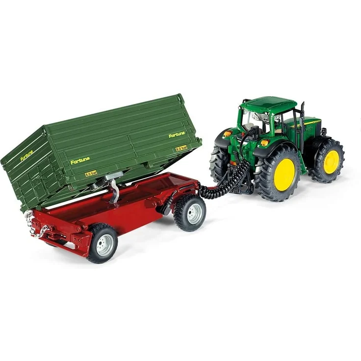 Siku 6781, Zweiseitenkipper Anhänger, 1:32, Ferngesteuert, Für Siku Control Fahrzeuge mit Anhängerkupplung, Metall/Kunststoff, Grün – Bild 4