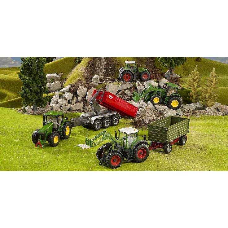 Siku 6781, Zweiseitenkipper Anhänger, 1:32, Ferngesteuert, Für Siku Control Fahrzeuge mit Anhängerkupplung, Metall/Kunststoff, Grün – Bild 6