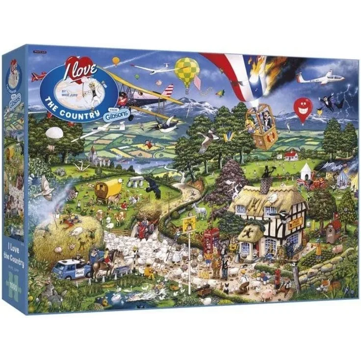 „I Love The Country“-Puzzle von Gibson mit 1000 Teilen.