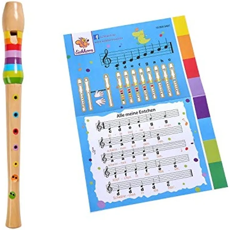 Eichhorn Musik Holzflöte, 32cm