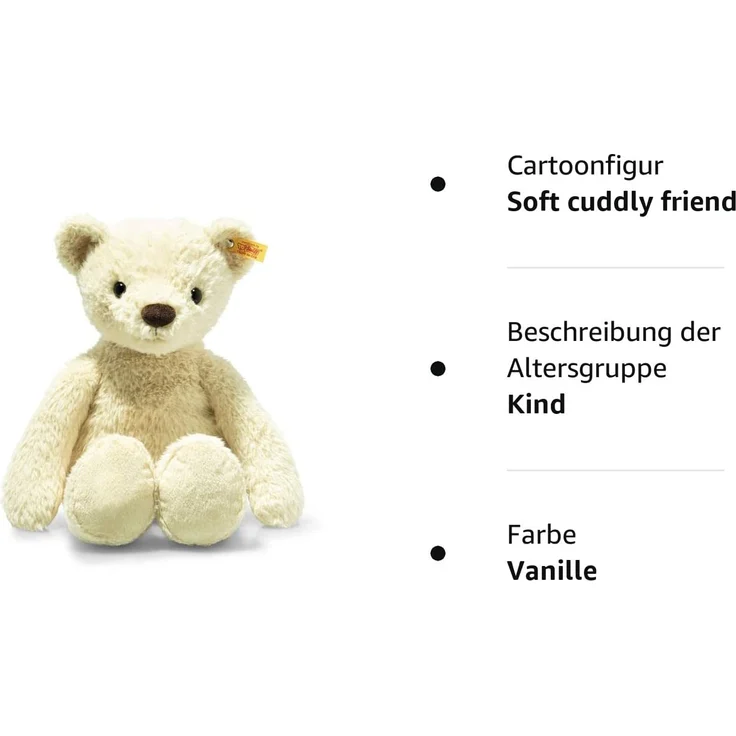 Steiff 113635 Teddybär Tommy, Plüsch, 40 cm, vanille – Bild 5