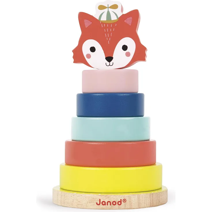 Janod J08014 - Baby Forest Stapeltier Fuchs