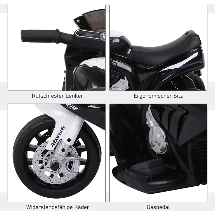 Kindermotorrad BMW S1000RR (Farbe: schwarz) – Bild 6