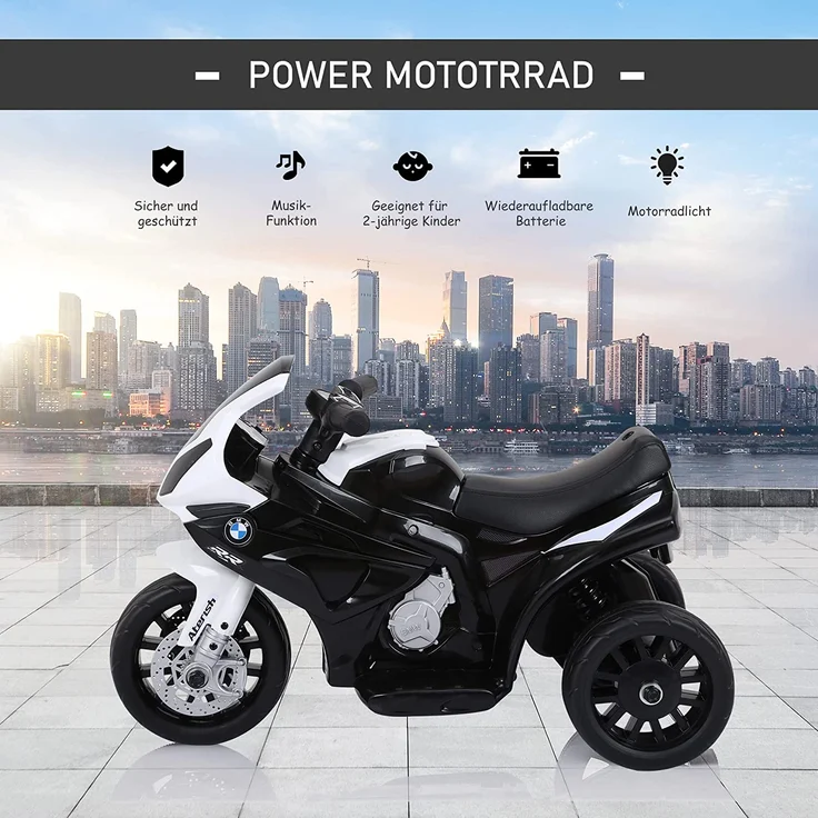 Kindermotorrad BMW S1000RR (Farbe: schwarz) – Bild 5