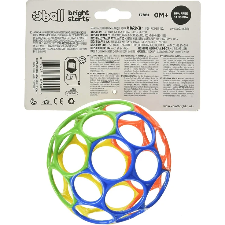 Oball Classic 10cm Rainbow – Bild 3