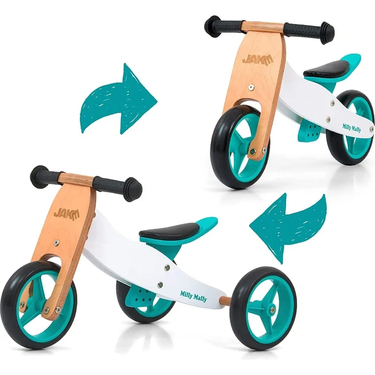 Milly Mally Jake 2in1 Classic Mint Vehicle Bike – Bild 1