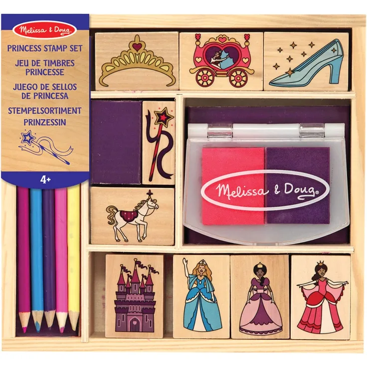Melissa & Doug Prinzessinnenstempelset | Kunsthandwerk | Stempelsets und -schablonen | 4+ | Geschenk für Jungen oder Mädchen - Preisvergleich