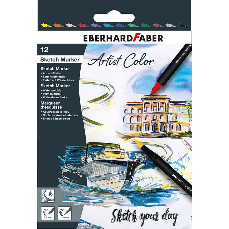 Sketch Marker Artist Color 12er Set - EBER 558212