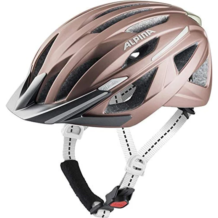 Alpina Haga Rose Matt, Größe 51 - 56 cm - Fahrradhelm, Farbe Pink – Bild 1